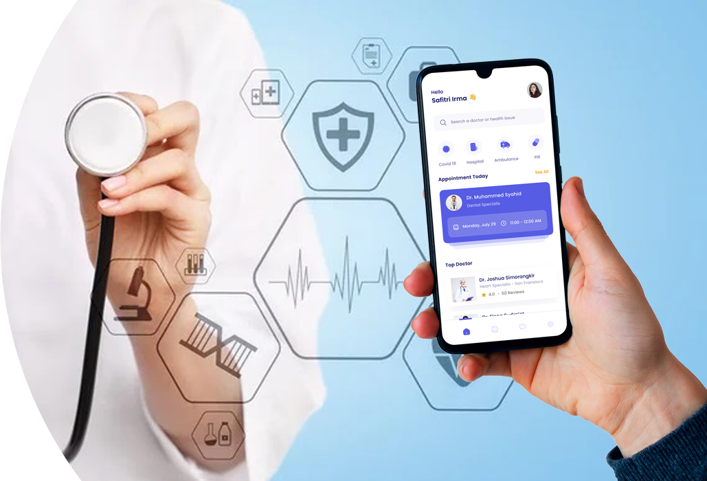 EHR/EMR System for Hospitals App-Development Banner