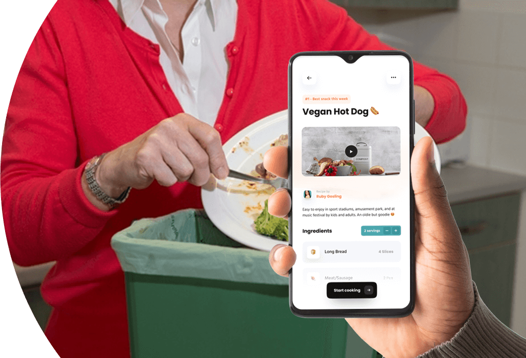 Food Waste Management App Development Banner