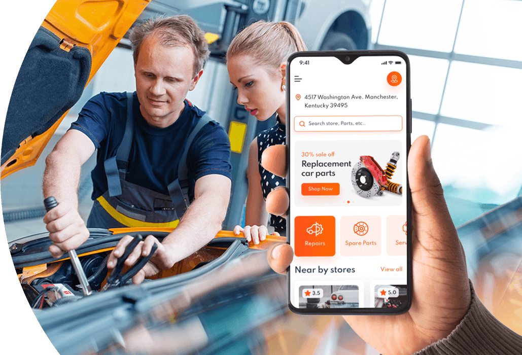 Garage Management App Development Banner