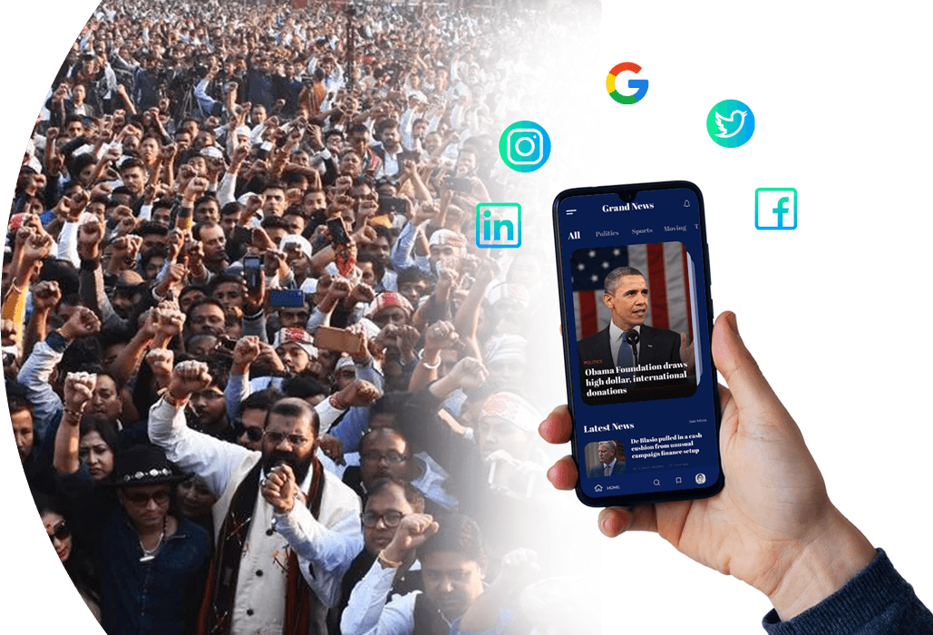 Political Campaign Management App Development Banner