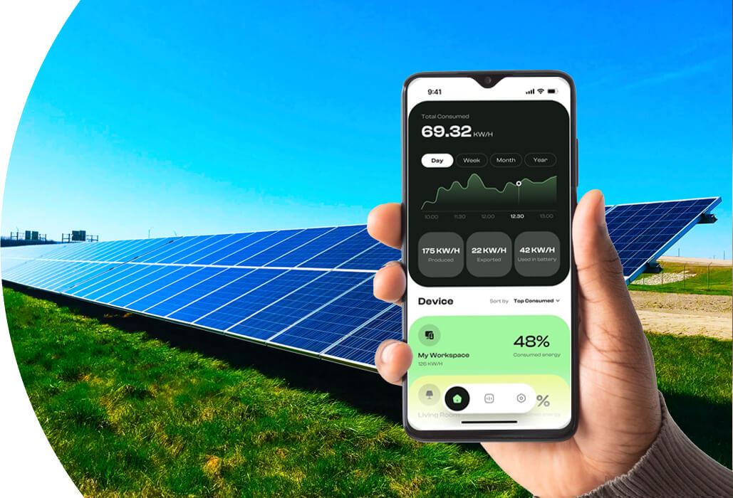 Solar Panel Monitoring App Development Banner